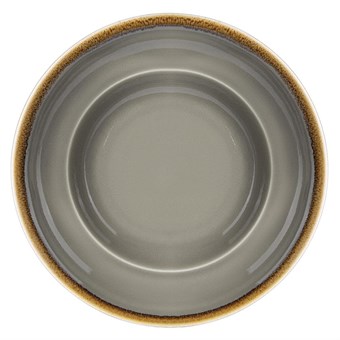 Assiettes à pâtes Olympia Kiln grise 250mm (lot de 4)