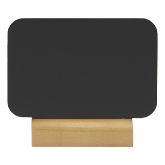 Mini chevalets rectangulaires avec socle en bois Securit Silhouette (lot de 4)