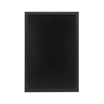 Ardoise murale cadre en bois noir avec feutre craie et fixations Securit 40x60cm