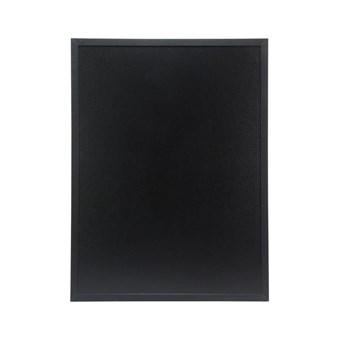 Ardoise murale cadre en bois noir avec feutre craie et fixations Securit 60x80cm