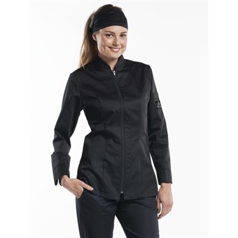 Veste de cuisine femme Chaud Devant Monza noire