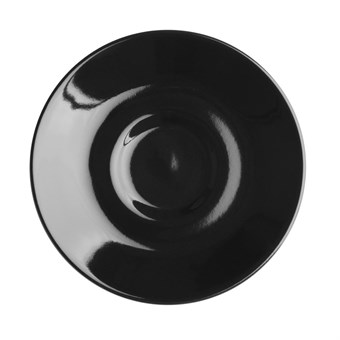 Soucoupes expresso Olympia Café noires 116mm (lot de 12)