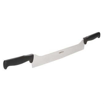 Couteau droit à deux poignées noir Boska 330mm