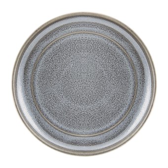 Assiettes plates rondes Olympia Cavolo anthracite 180mm (lot de 4)