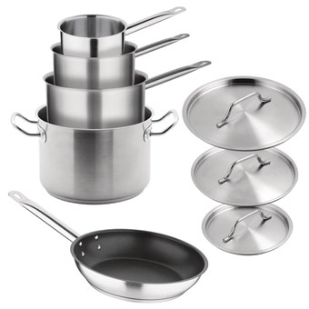 Batterie de cuisine induction en inox 5 pièces Vogue Cook Like A Pro 