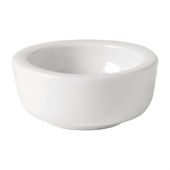 Pots à beurre Utopia Titan blancs 65 mm (lot de 6)
