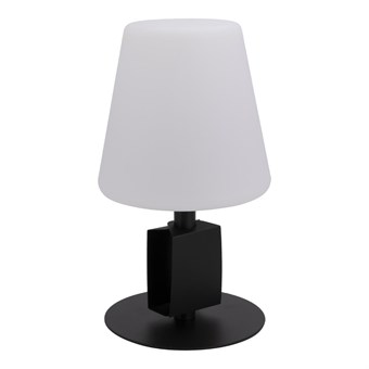 Lampe de table noire LED sans fil Securit Michelle avec 3 étiquettes ardoises amovibles 