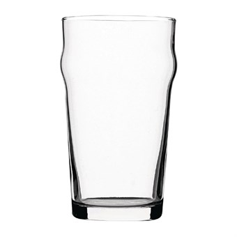 Verres à bière nucléés Utopia Nonic 570 ml CE (lot de 48)