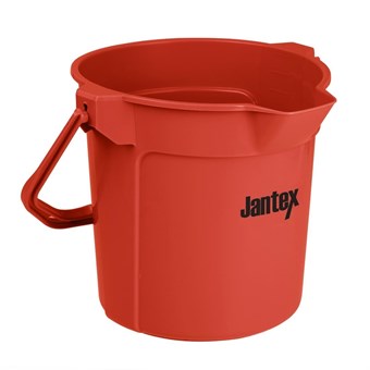 Seau gradué avec bec verseur Jantex 10L rouge 
