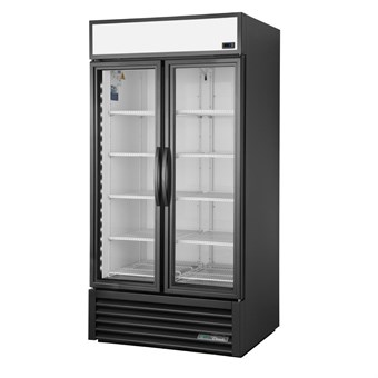 Vitrine positive libre service 2 portes True 991L noire GDM-35-HC~TSL01