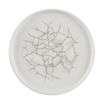 Assiettes avec rebord Churchill Studio Prints Kintsugi Agate Grey 220mm (Lot de 6)