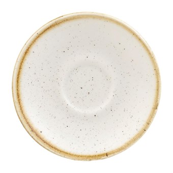 Soucoupes pour tasses à espresso Churchill  Stonecast Barley White 118mm (Lot de 12)