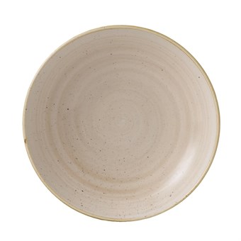 Assiettes coupes rondes Churchill Stonecast Nutmeg 248mm (Lot de 12)