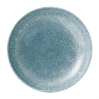 Assiettes coupe ronde Churchill Studio Prints Raku Topaz Blue 248mm (Lot de 12)