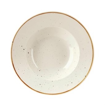 Bols à bord large Churchill Stonecast Barley White 280mm (Lot de 12)