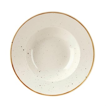 Bols à bord large Churchill Stonecast Barley White 240mm (Lot de 12)