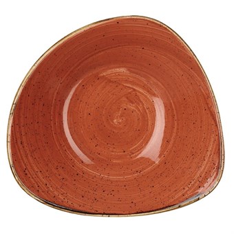Bols triangulaires Churchill Stonecast Spiced Orange 235mm (Lot de 12)