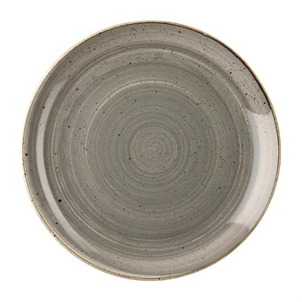 Assiettes rondes Churchill Stonecast Peppercorn Grey 165mm (Lot de 12)