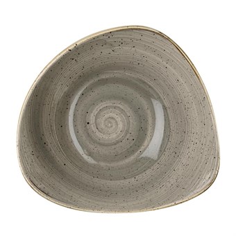 Bols triangulaires Churchill Stonecast Peppercorn Grey 235mm (Lot de 12)