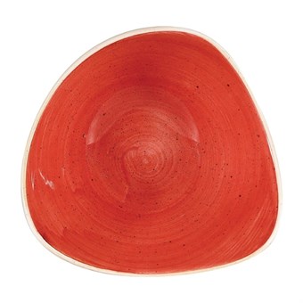 Bols triangulaires Churchill Stonecast Berry Red 153mm (Lot de 12)