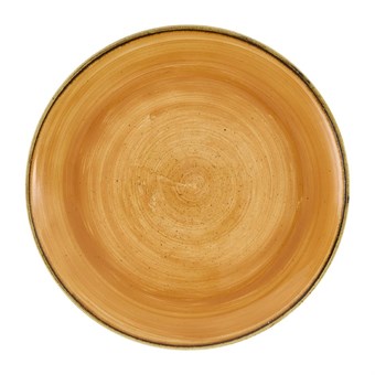 Assiettes avec rebord Churchill Stonecast Tangerine 260mm (Lot de 12)