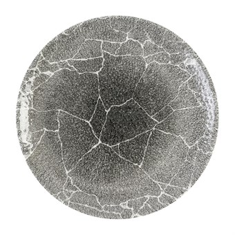 Assiettes rondes Churchill Studio Prints Kintsugi Quartz Black 288mm (Lot de 12)
