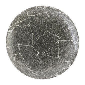Assiettes rondes Churchill Studio Prints Kintsugi Quartz Black 217mm (Lot de 12)