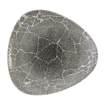 Assiettes triangulaires Churchill Studio Prints Kintsugi Quartz Black 265mm (Lot de 12)