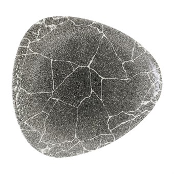 Assiettes triangulaires Churchill Studio Prints Kintsugi Quartz Black 229mm (Lot de 12)