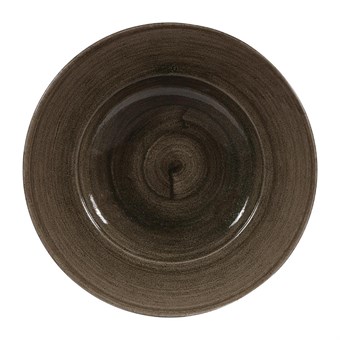 Bols à bord large Churchill Stonecast Patina Wide Iron Black 280mm (Lot de 12)