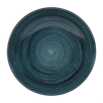 Assiettes coupes rondes Churchill Stonecast Patina Rustic Teal 40oz 248mm (Lot de 12)