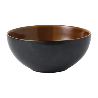 Bols à nouilles Churchill Nourish Black Onyx deux tons 183mm (Lot de 6)