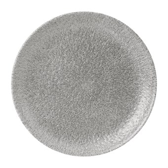 Assiettes rondes Churchill Raku Jasper Grey Evolve 217mm (Lot de 12)