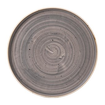 Assiettes avec rebord Churchill Stonecast Peppercorn Grey 275mm (Lot de 6)