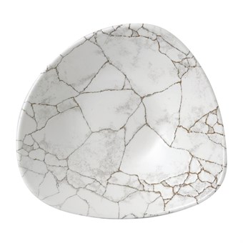 Bols triangulaires Churchill Studio Prints Kintsugi Agate Grey Lotus 228mm (Lot de 12)