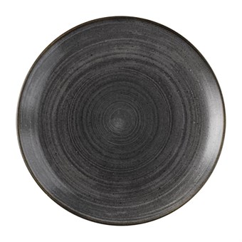 Assiettes rondes Churchill Stonecast Raw Evolve Black 286mm (Lot de 12)