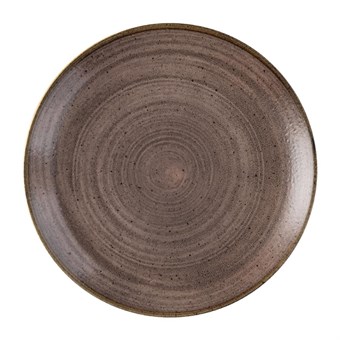 Assiettes avec rebord Churchill Stonecast Raw Evolve Brown 217mm (Lot de 12)