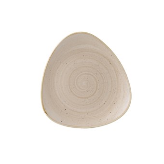Assiettes triangulaires Churchill Stonecast Nutmeg Cream 229mm (Lot de 12)