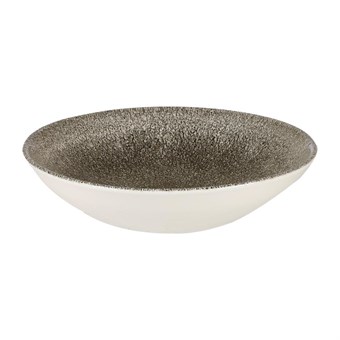 Assiettes coupe ronde Churchill Studio Prints Raku Quartz Black 182mm (Lot de 12)