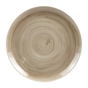 Assiettes rondes Churchill Stonecast Patina Antique Taupe 288mm (Lot de 10)