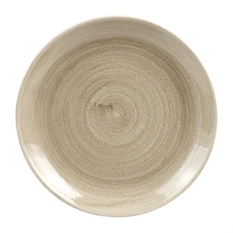 Assiettes rondes Churchill Stonecast Patina Antique Taupe 217mm (Lot de 12)