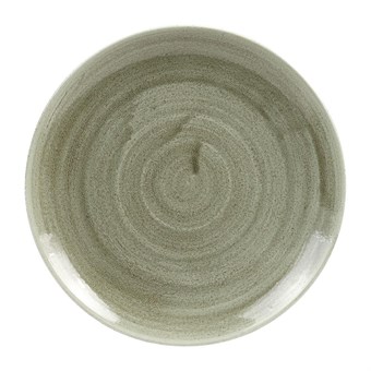 Assiettes rondes Churchill Stonecast Patina Antique Green 217mm (Lot de 12)