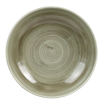 Assiettes coupes rondes Churchill Stonecast Patina Antique Green 182mm (Lot de 12)
