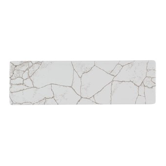 Assiettes oblongues Churchill Studio Prints Kintsugi Agate Grey 300x90mm (Lot de 6)