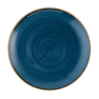 Assiettes rondes Churchill Stonecast Java Blue Evolve 220mm (Lot de 12)