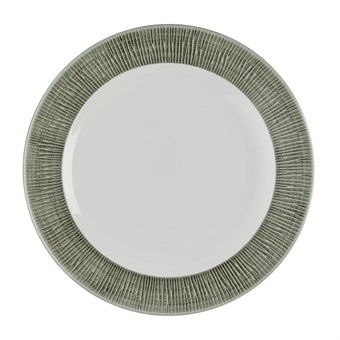 Assiettes classiques Churchill Bamboo Ceramic Spinwash Alpine 273mm (Lot de 12)