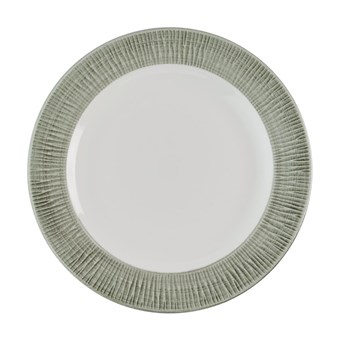 Assiettes classiques Churchill Bamboo Ceramic Spinwash Alpine 233mm (Lot de 12)