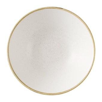 Assiettes creuses rondes Churchill Stonecast Barley White 205mm (Lot de 6)
