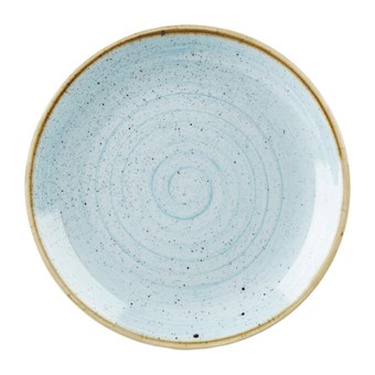 Assiettes rondes Churchill Stonecast Duck Egg 254mm (Lot de 12)