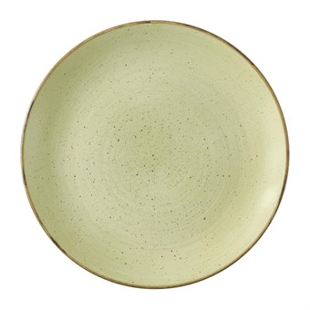 Assiettes avec rebord Churchill Stonecast Raw Green Evolve 285mm (Lot de 12)